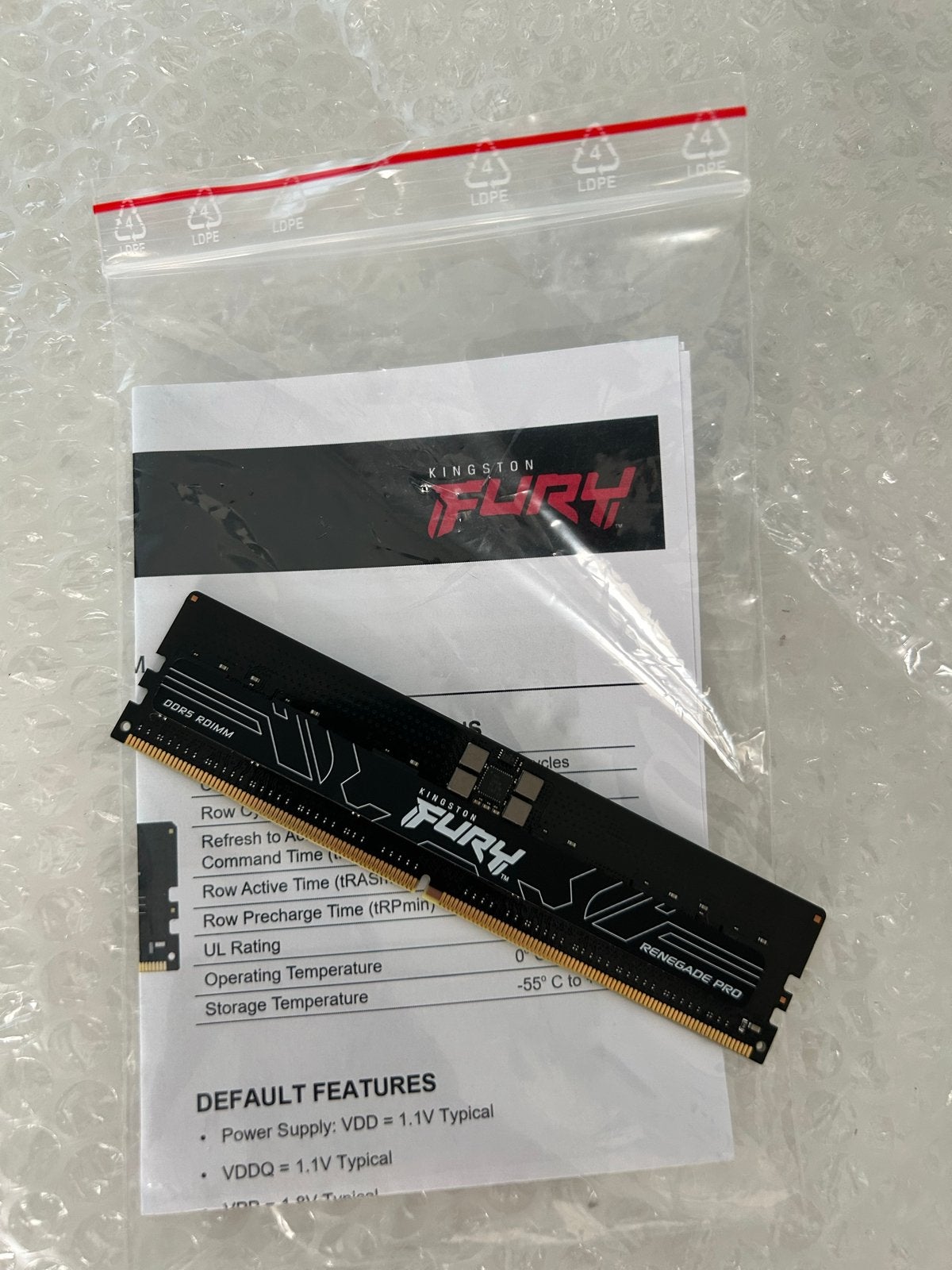 Kingston Fury Renegade Pro DDR5 RAM 16GB