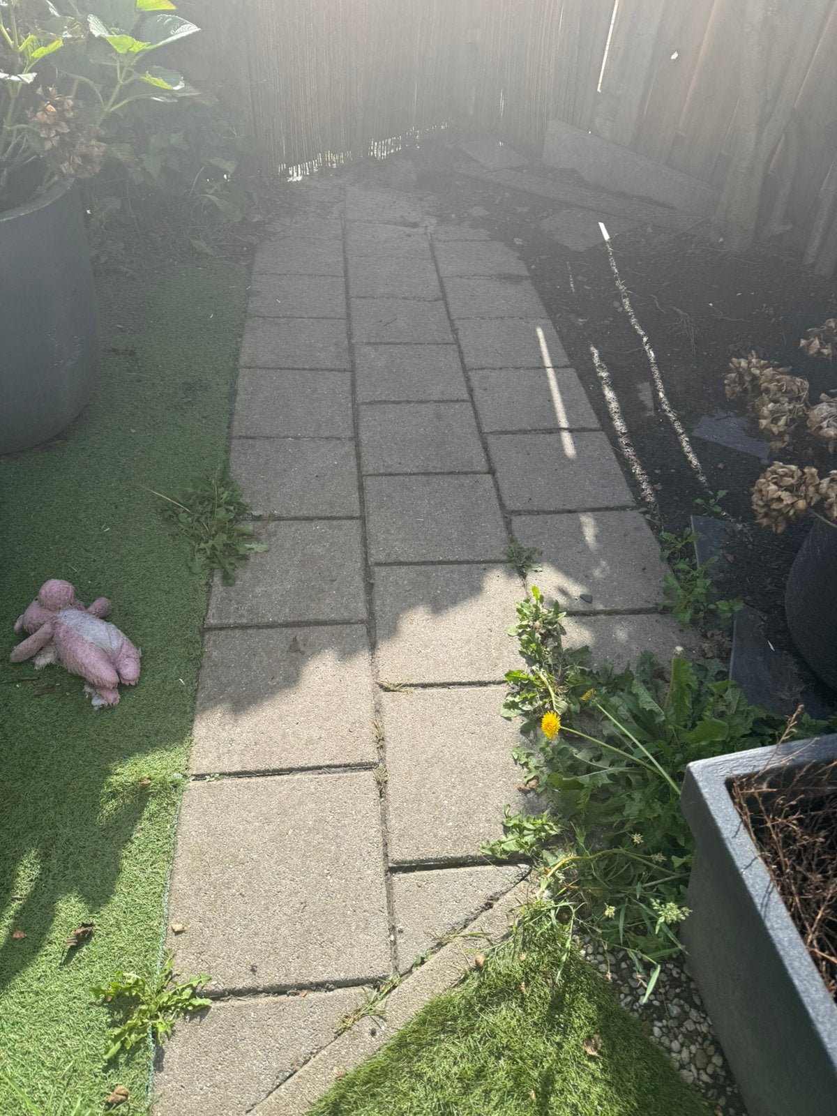 296 stoeptegels 30 x 30 gratis op te halen, Tuin en Terras, Ophalen, Gebruikt, 5 tot 10 m², Beton