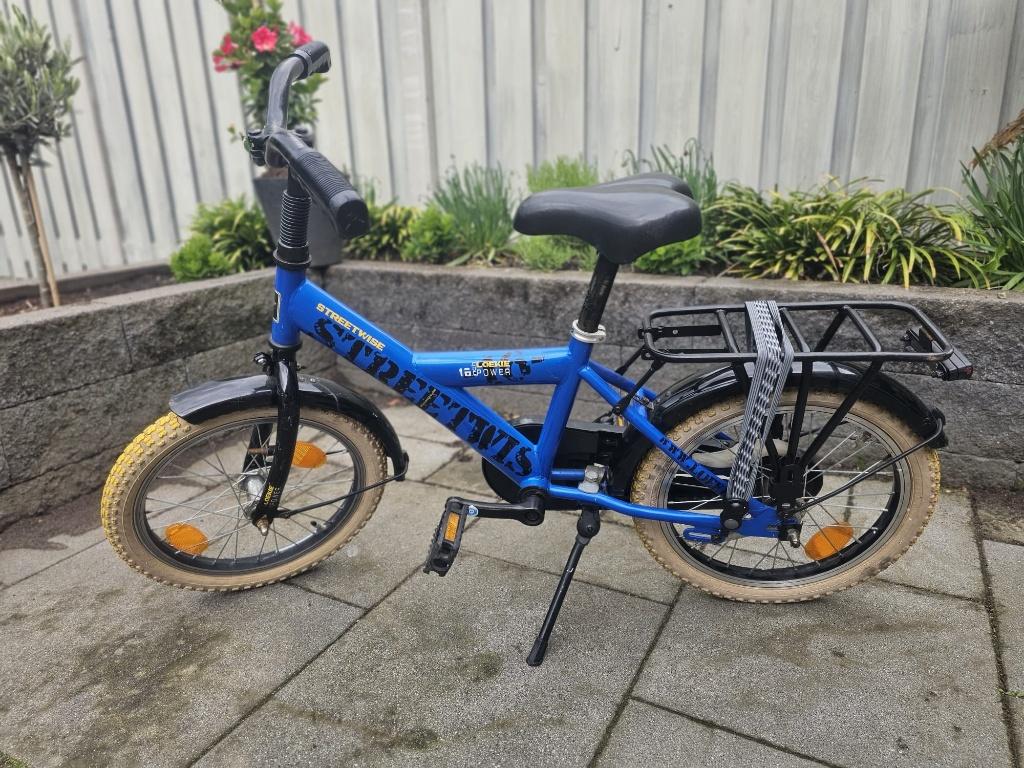Kinderfiets 16 inch – Loekie Streetwise, Ophalen, Terugtraprem, Gebruikt, Loekie