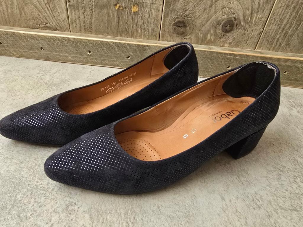 Gabor Comfort Pumps - Donkerblauw Suède Maat 39 (G6), Pumps, Blauw, Gabor, Ophalen of Verzenden