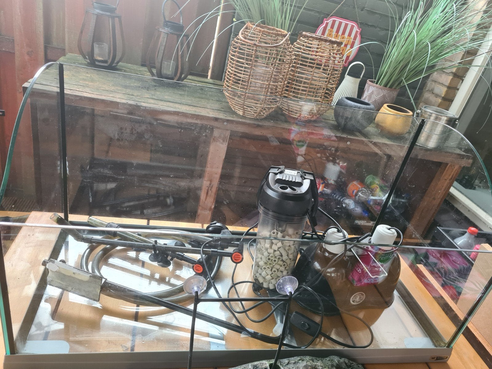 terrarium voor waterschildpadden, Overige merken, Ophalen of Verzenden, Zo goed als nieuw, Leeg aquarium