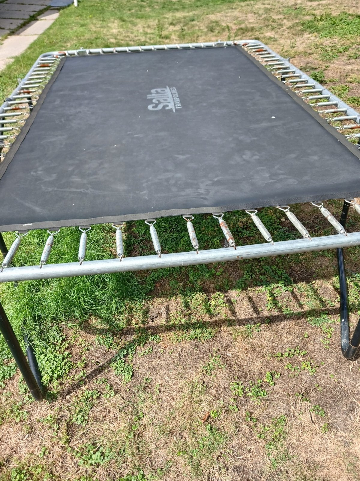 Rechthoekige trampoline met ladder, Kinderen en Baby's, Ophalen, Gebruikt