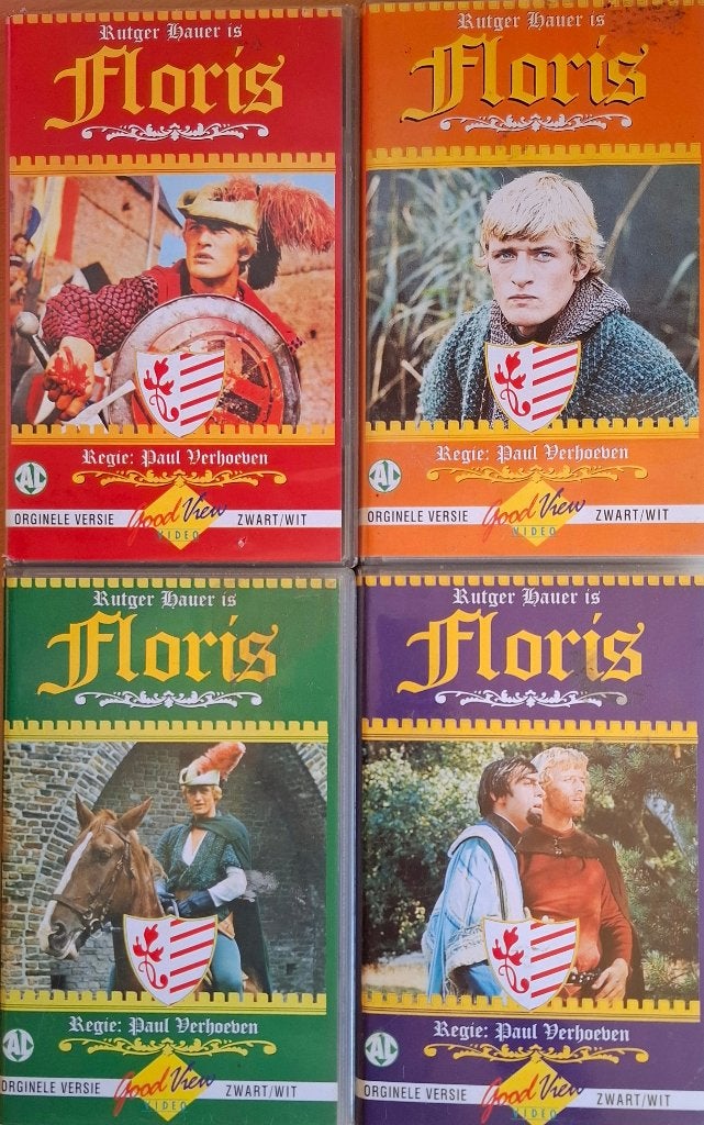Floris - 4xVHS - Good View Video, Alle leeftijden, Zo goed als nieuw, Actie en Avontuur, VHS