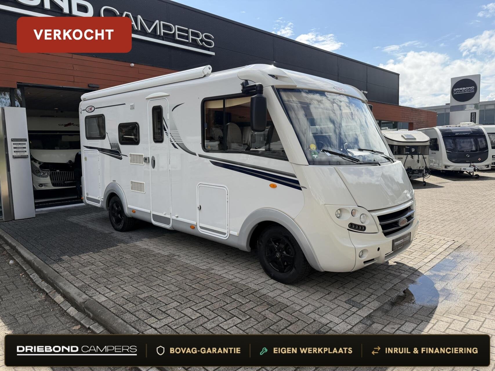 Lmc Liberty Explorer 635G Dwarsbed Hefbed Zonnepaneel Luifel, Caravans en Kamperen, Campers, Integraal, Airbags, 6 tot 7 meter