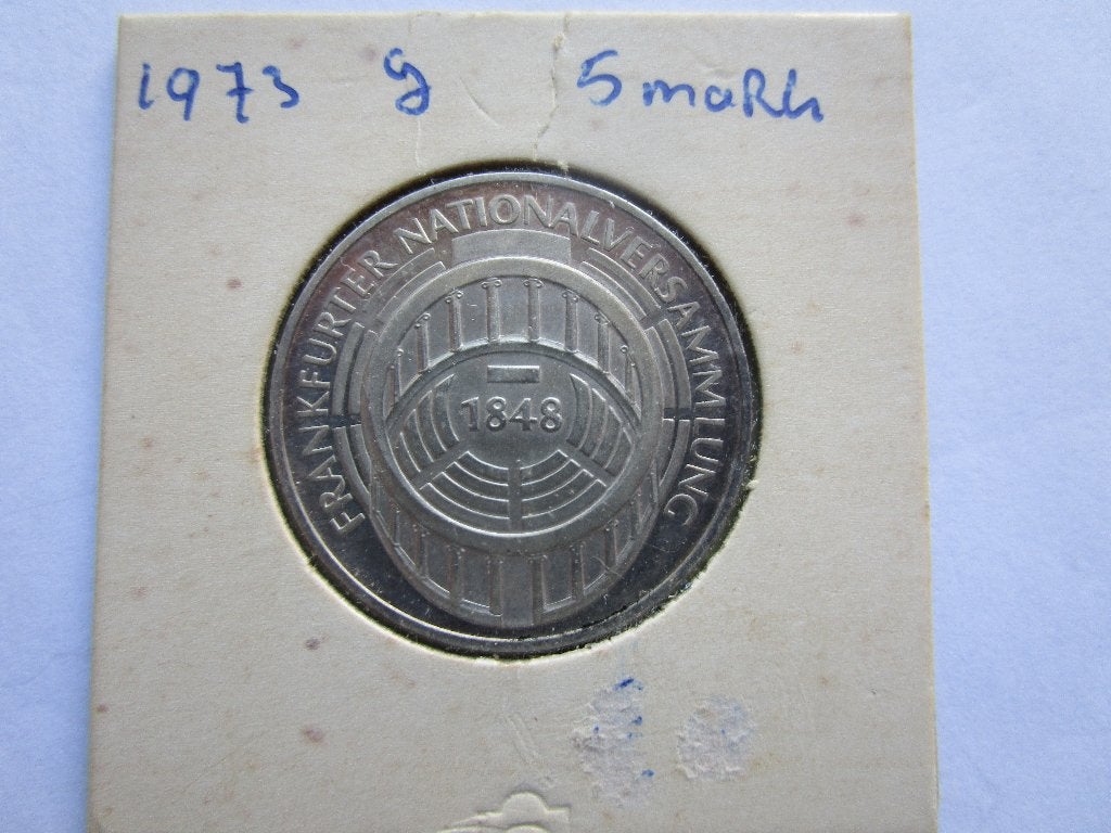 5 mark munt 0,625 zilver Frankfurter Nationalversammlung, Verzenden, Duitsland, Losse munt, Zilver