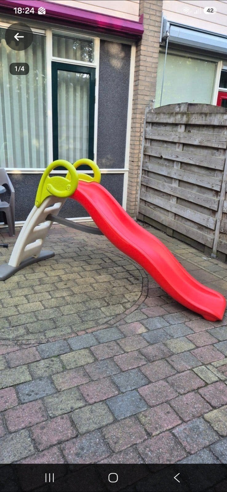 glijbaan met wateraansluiting, Ophalen, Zo goed als nieuw, Glijbaan