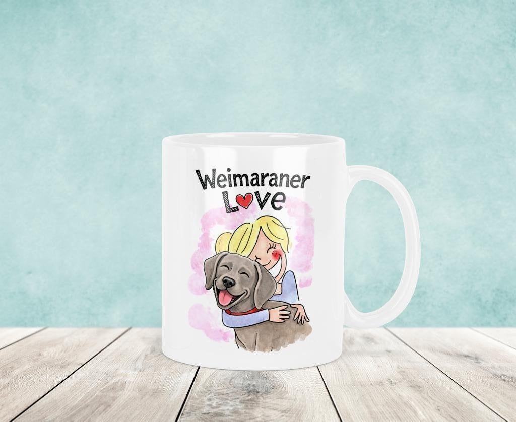 Weimaraner Mok - Blond Stijl, Verzenden, Nieuw, Keramiek, Kop(pen) en/of Schotel(s)