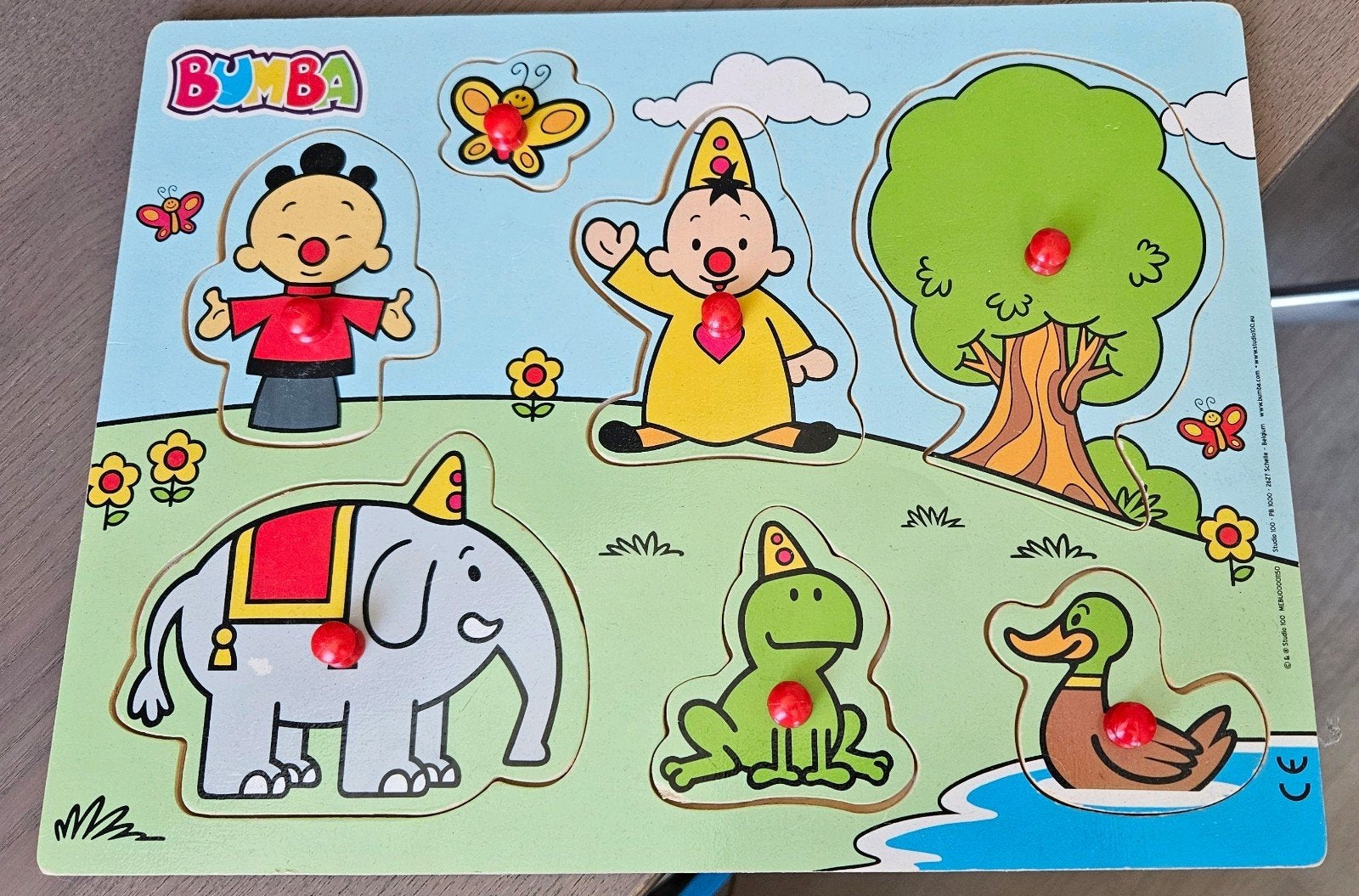 Houten Bumba puzzel, Ophalen, 2 tot 4 jaar, Gebruikt, Van hout