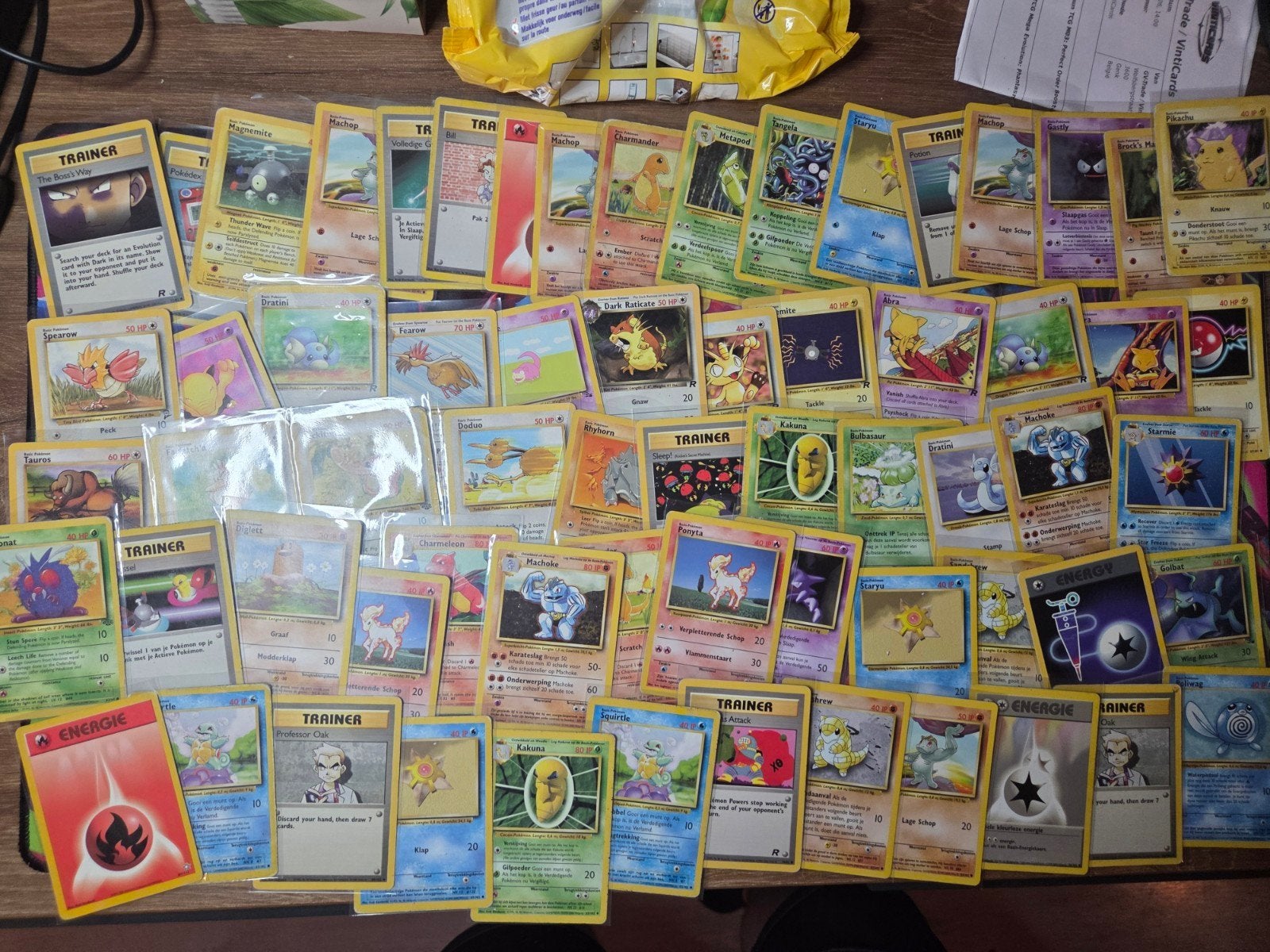 Pokemon Vintage lot Base, Jungle, Fossil en Rocket 1999-2000, Ophalen of Verzenden, Gebruikt, Meerdere kaarten