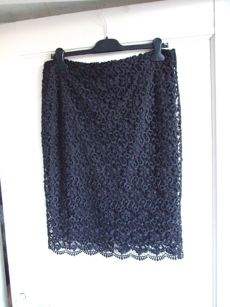 Steps kanten rokje zwart 42, Kleding | Dames, Rokken, Zwart, Maat 42/44 (L), Ophalen of Verzenden, Zo goed als nieuw