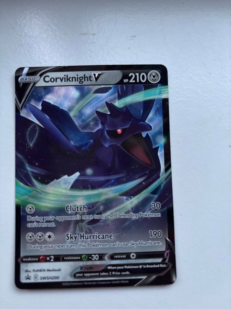 Corviknight V Pokémon Kaart SWSH200 - Zo goed als nieuw, Ophalen of Verzenden, Zo goed als nieuw, Losse kaart