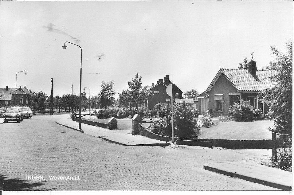 Oude ansichtkaart Ingen, Weverstraat - Gelderland, Ophalen of Verzenden, 1960 tot 1980, Ongelopen, Gelderland