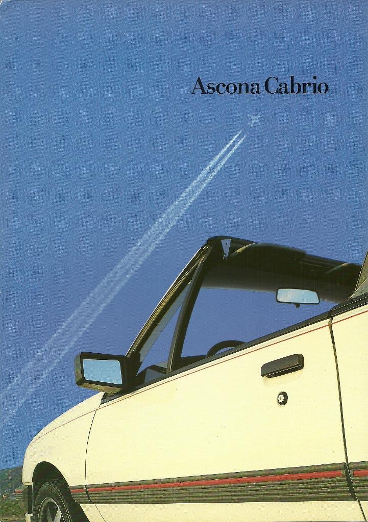 Opel Ascona cabriolet folders, Ophalen of Verzenden, Zo goed als nieuw, Opel