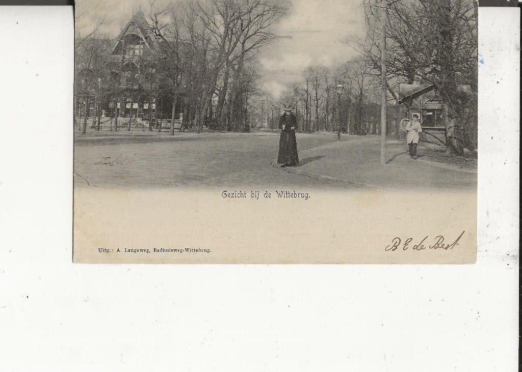Scheveningen Badhuisweg Gezicht bij de Wittebrug 11 mei 1903, Ophalen of Verzenden, Voor 1920, Gelopen, Zuid-Holland