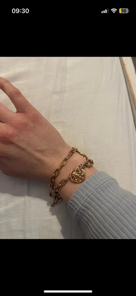Pandora Me chain rose goud+ pandora hanger, Verzenden, Zo goed als nieuw, Met bedels of kralen, Goud