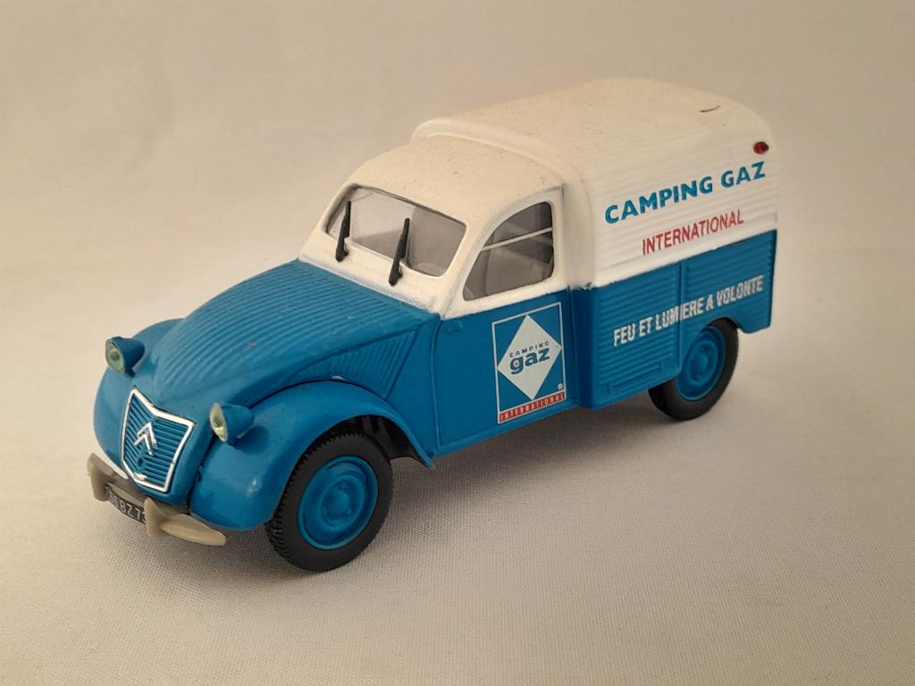citroën 2CV AZU bestel Campinggaz 1:43 van Norev, Ophalen of Verzenden, Zo goed als nieuw, Auto, Norev