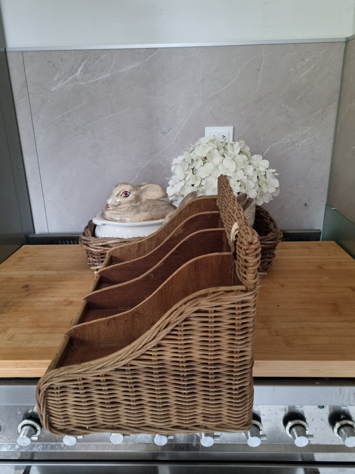 Riviera maison cutlery bestekbak rustic rattank, Huis en Inrichting, Ophalen of Verzenden