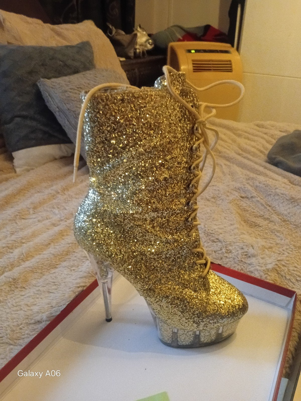 Pleaser Gouden Glitter Hakken - Nieuwe Collectie Maat 43, Kleding | Dames, Ophalen of Verzenden