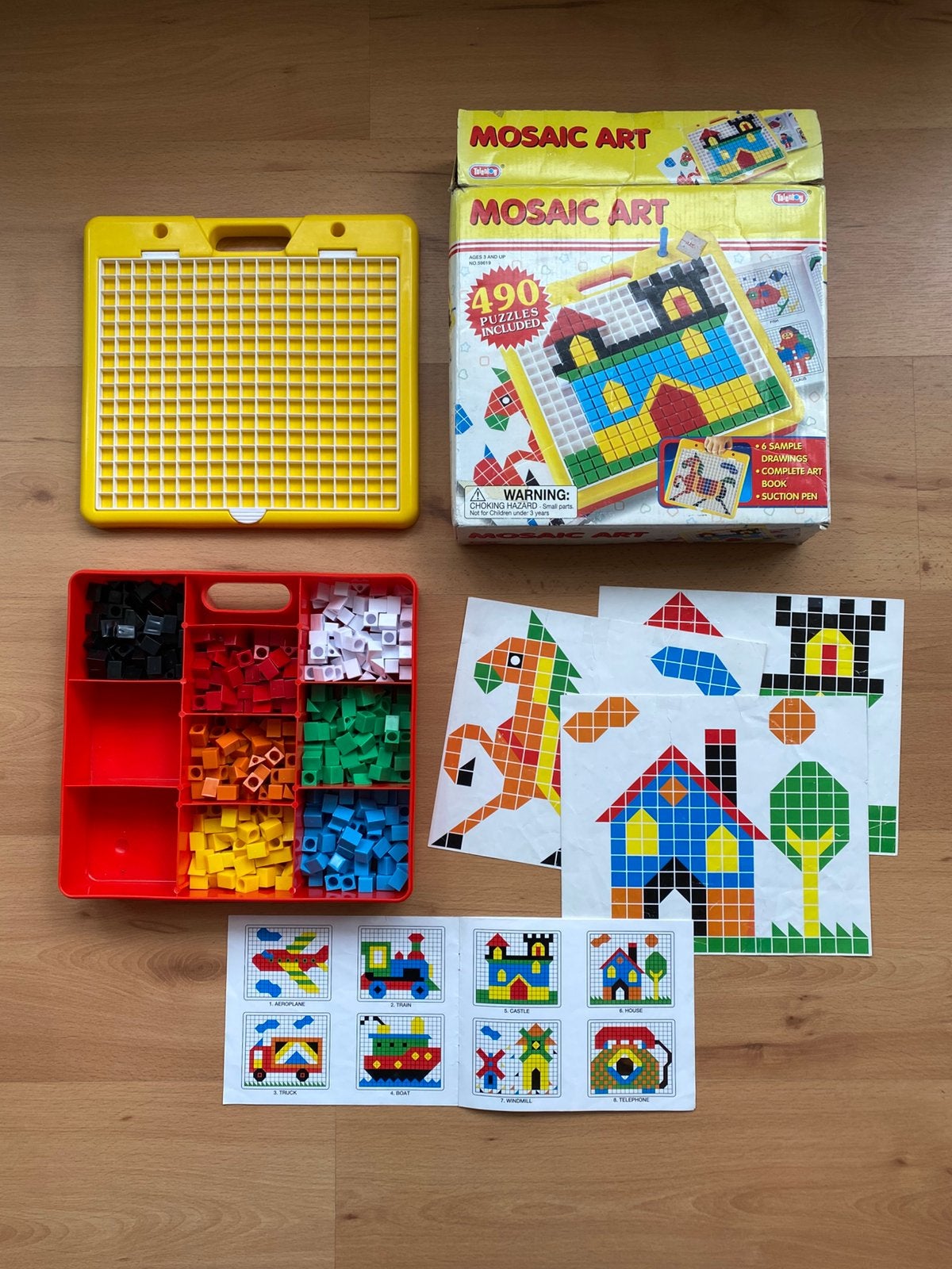 Mozaïek vorm voor kleuters (Mosaic Art) met voorbeelden, Kinderen en Baby's, Ophalen of Verzenden, Gebruikt, Bouwen