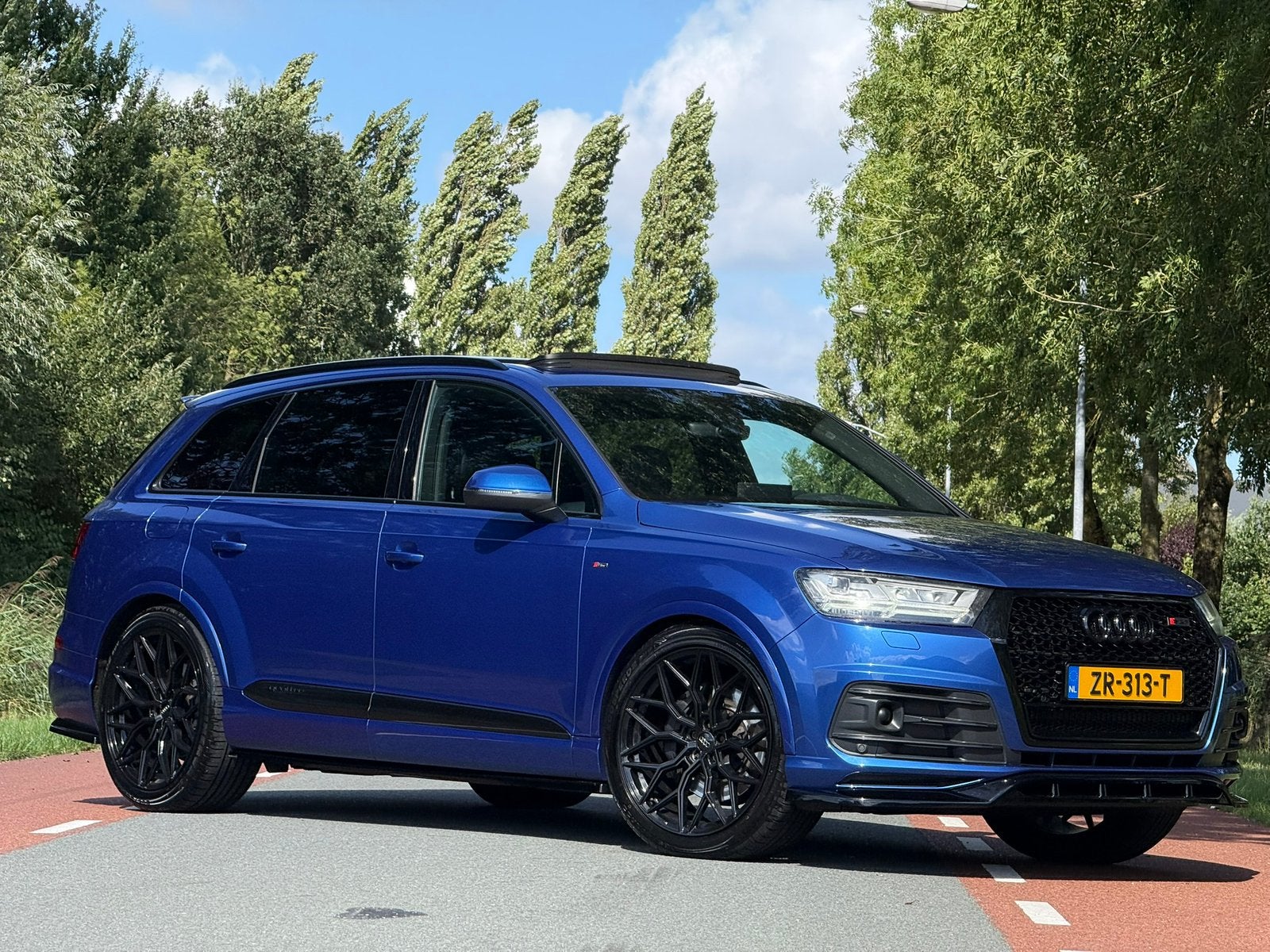 Audi Q7 3.0 TDI 272 PK 7 pers.Maxton Nw.kettingset Blauw SQ7, Automaat, Zwart, 241 €/maand, Blauw