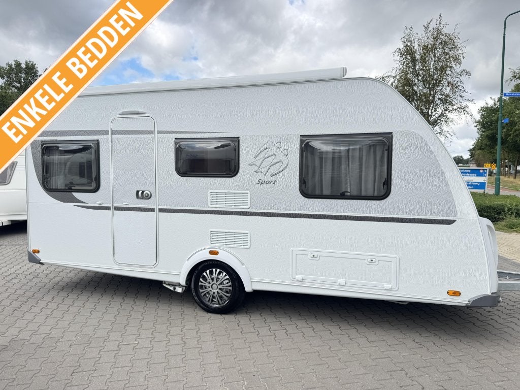Knaus Sport 460 EU / enkele bedden / nieuwstaat / mover, Caravans en Kamperen, Caravans, Rondzit, Bedrijf, 4 tot 5 meter, Knaus