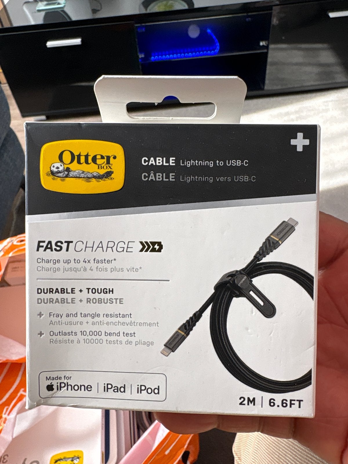 OtterBox Lightning naar USB-C kabel - 2 meter - Nieuw, Ophalen of Verzenden, Nieuw, 2 tot 5 meter, Overige kabels