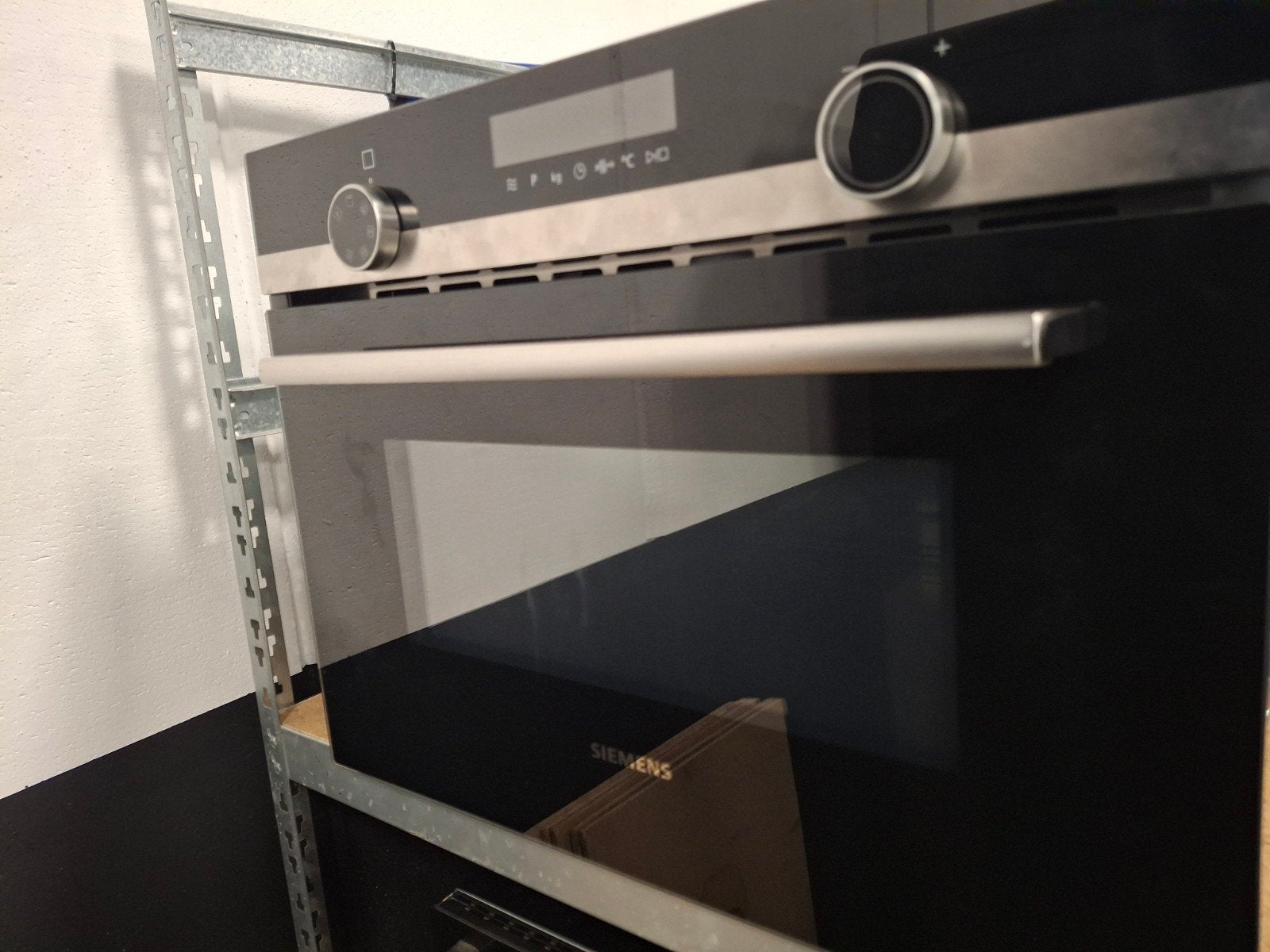 Siemens IQ500 CM585AGS1/10 combimagnetron, Ophalen of Verzenden, Eenpersoons, 90 cm, Stapelbed