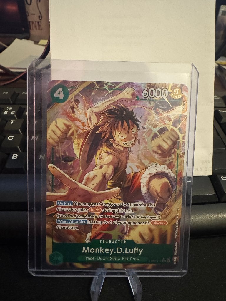 Monkey.D.Luffy ST30-012 SR, Verzamelen, Speelkaarten, Jokers en Kwartetten, Ophalen of Verzenden, Zo goed als nieuw, Speelkaart(en)