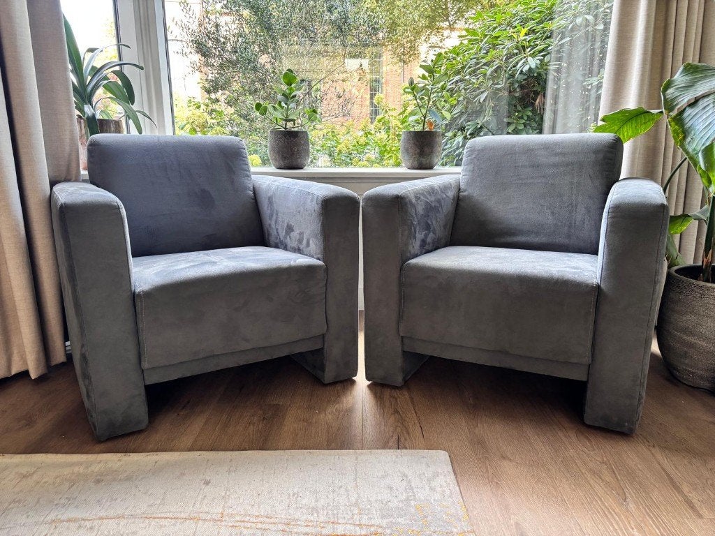 Montèl Fauteuils (set van 2), Ophalen, 75 tot 100 cm, Zo goed als nieuw, Stof