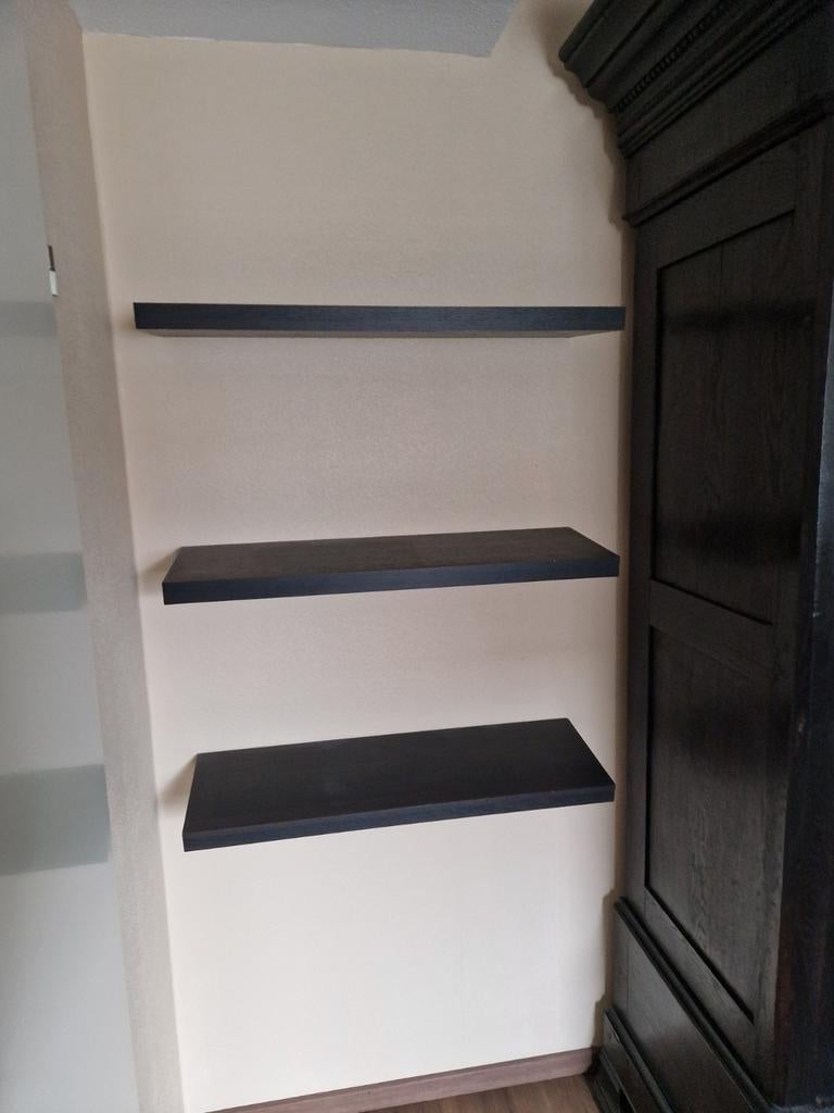 3 zwevende wandplanken, Huis en Inrichting, Kasten | Wandmeubels, Ophalen, Gebruikt, Minder dan 150 cm, Minder dan 100 cm