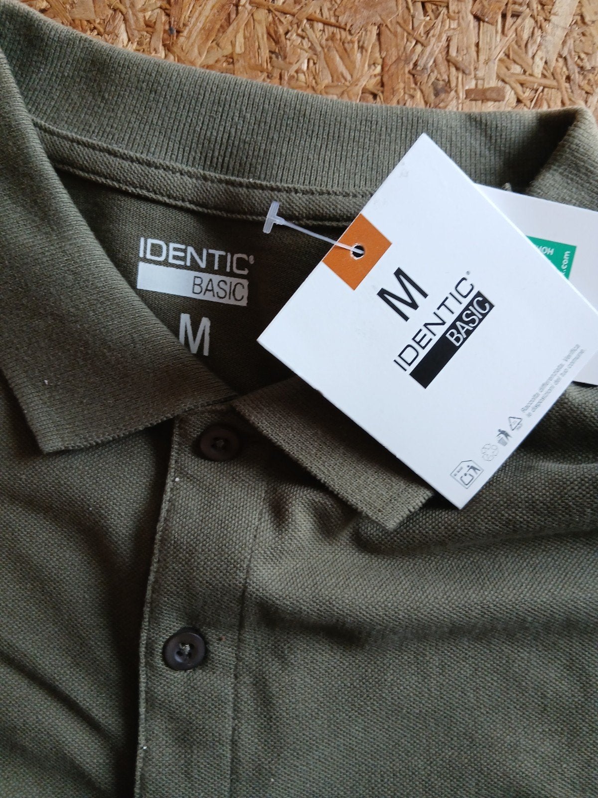 Identic Basic Polo Shirt - Maat M - Nieuw met label, Ophalen of Verzenden, Nieuw, Groen