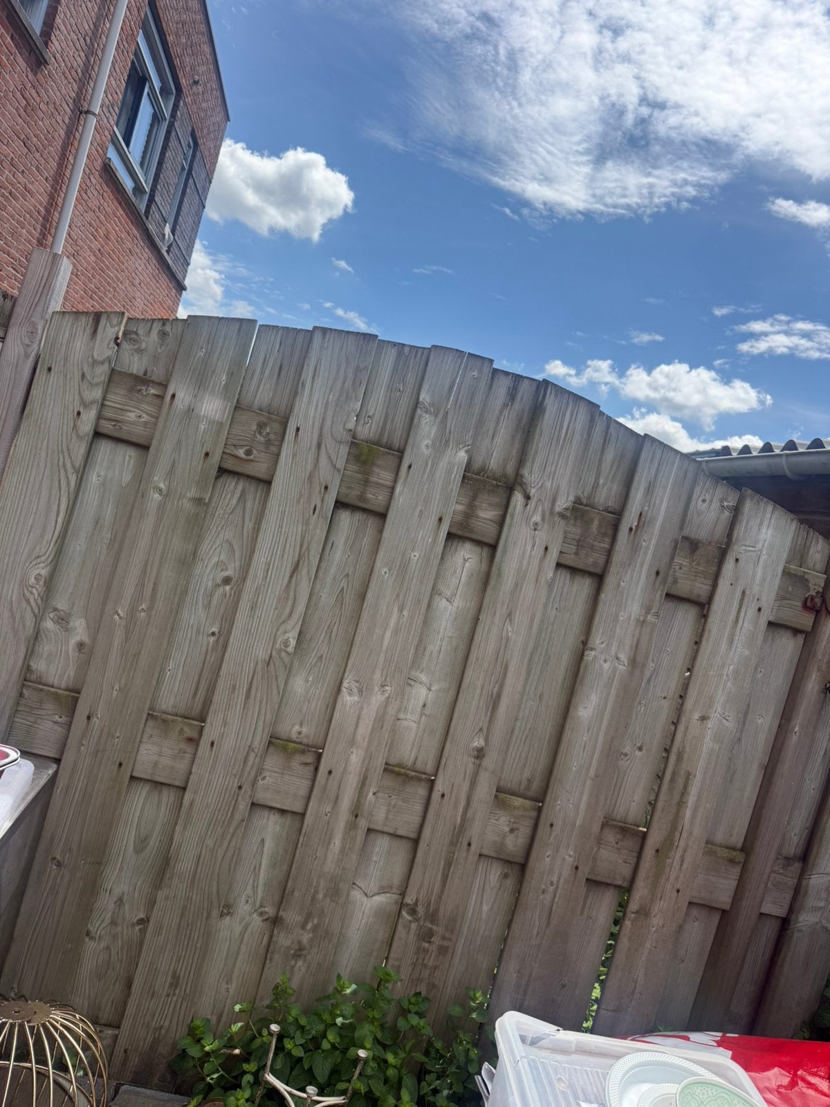 Gratis 2 schuttingen, Tuin en Terras, Ophalen, 1 tot 2 meter, Minder dan 3 meter, Zo goed als nieuw