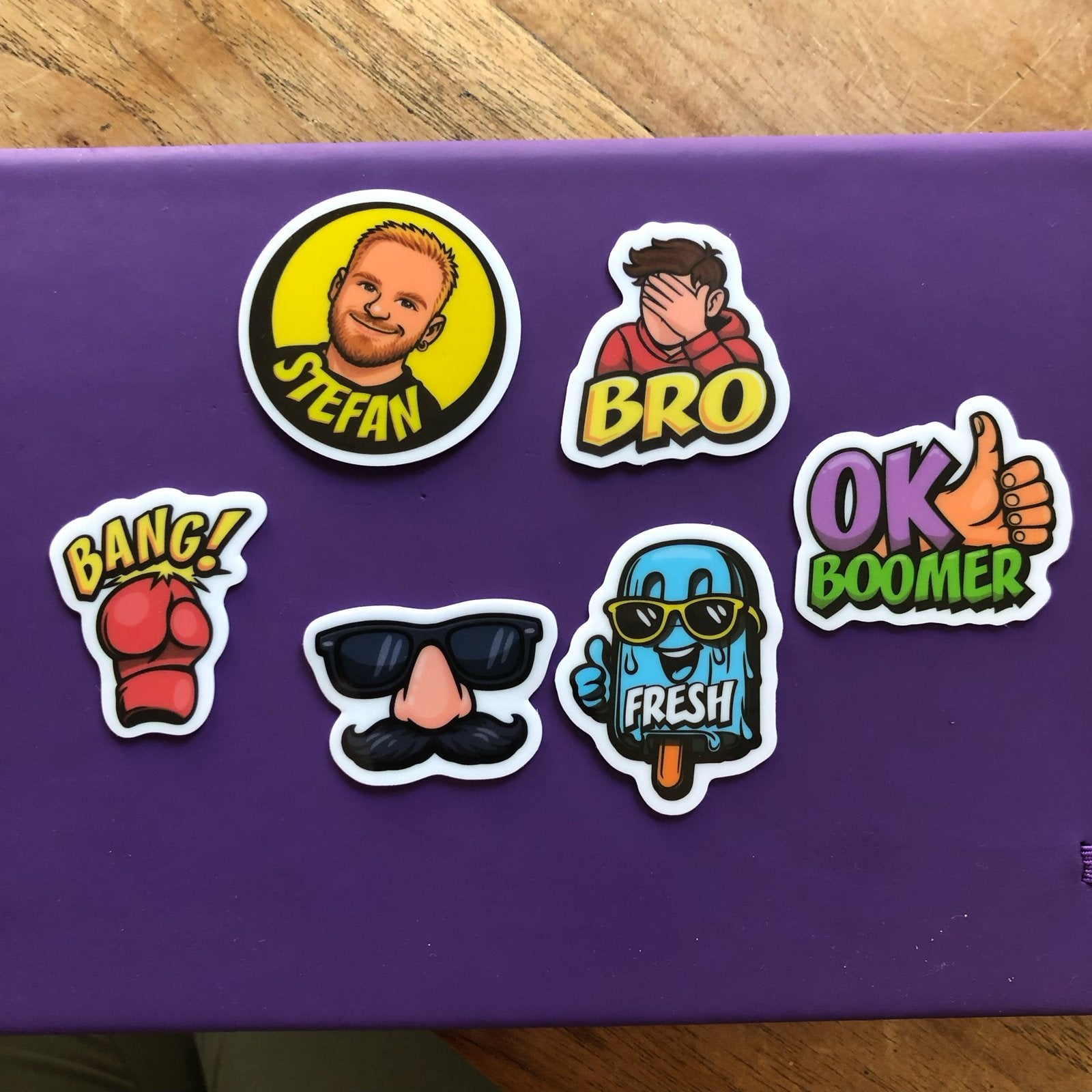 Jumbo Stickers - Stefan, Bro, Ok Boomer, Fresh, Bang!, Verzamelen, Jumbo, Ophalen of Verzenden