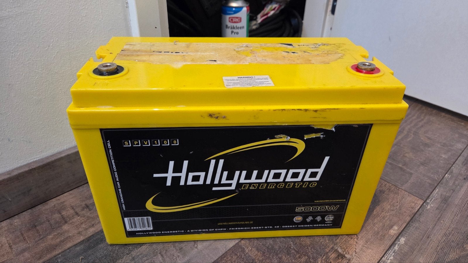 AGM accu Hollywood 100SPV 120ah 100ah, Ophalen, Gebruikt
