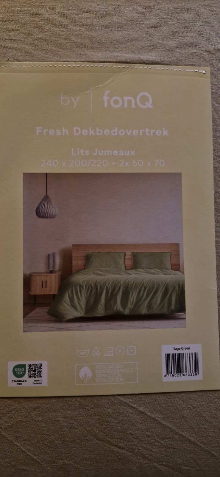 lits jumeaux dekbedovertrek, Overige kleuren, Dekbedovertrek, Katoen, Ophalen of Verzenden