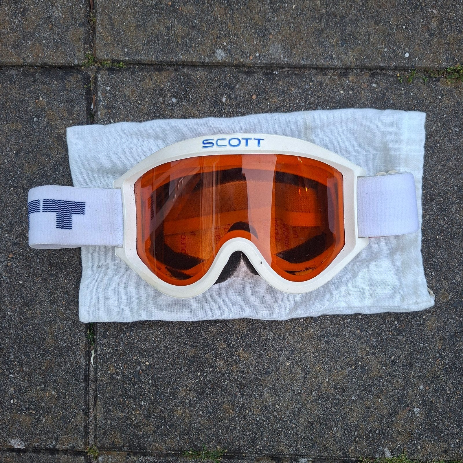 Vintage Scott skibril - Oranje lens, Sport en Fitness, Skiën en Langlaufen, Overige merken, Gebruikt, Overige typen, Ophalen of Verzenden