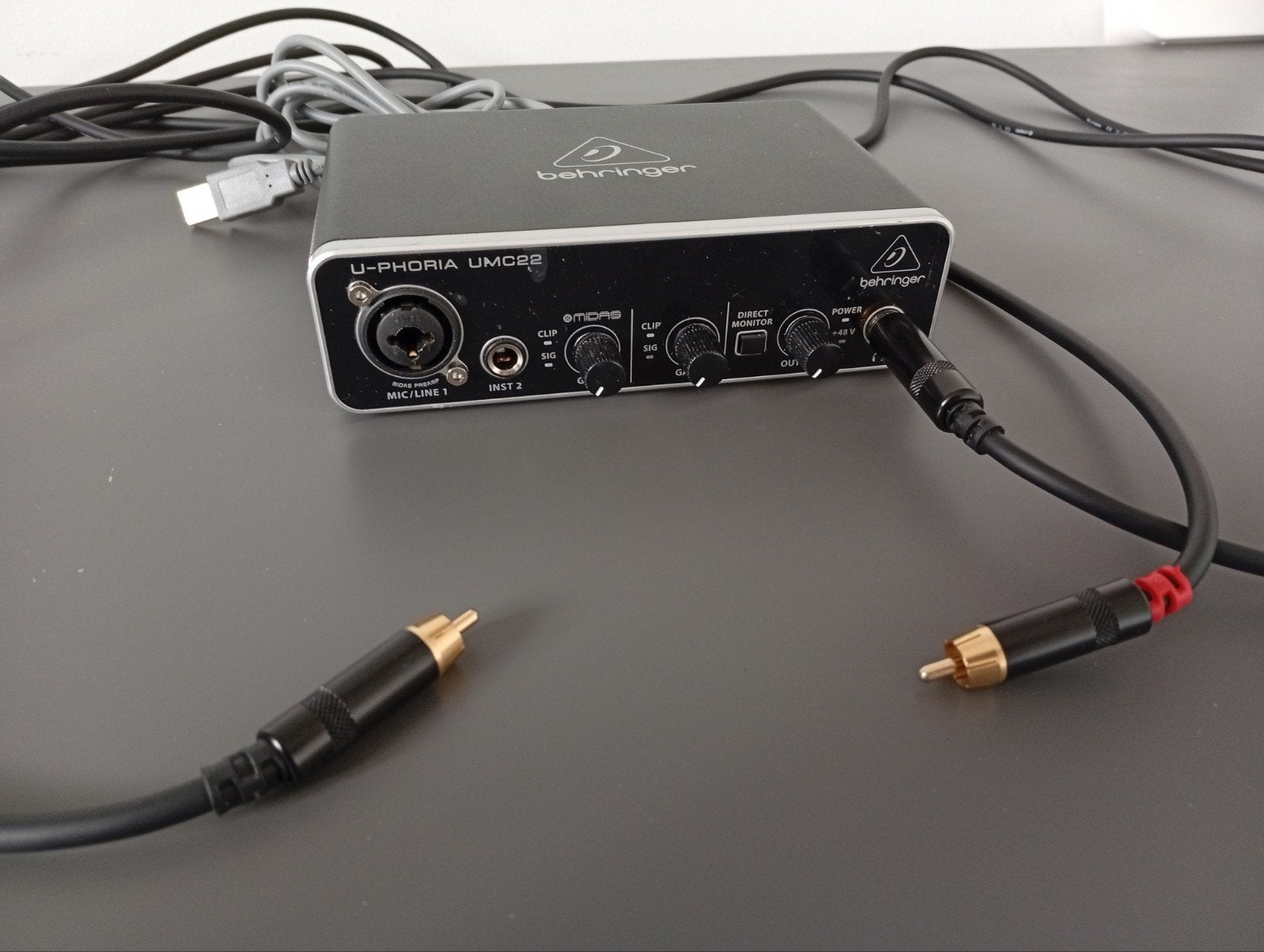 Behringer U-Phoria UMC22 Audio Interface, Ophalen of Verzenden, Zo goed als nieuw