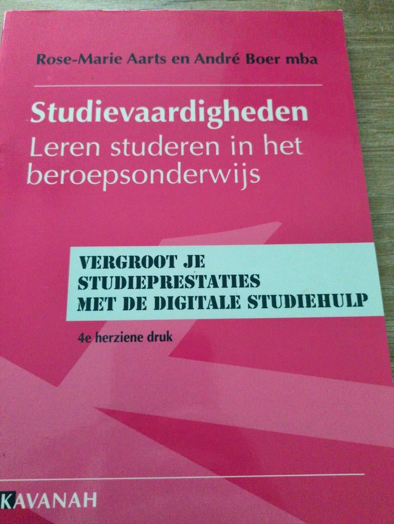Studievaardigheden: Leren studeren in het beroepsonderwijs, Ophalen of Verzenden, MBO, Gamma, Nieuw