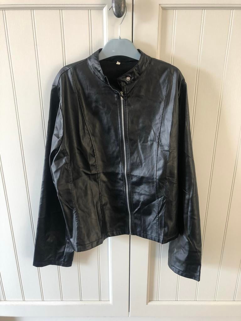 Nieuw Zwart Leren Jasje Maat L jack zomer jas, Ophalen of Verzenden, Nieuw, Maat 42/44 (L), Zwart