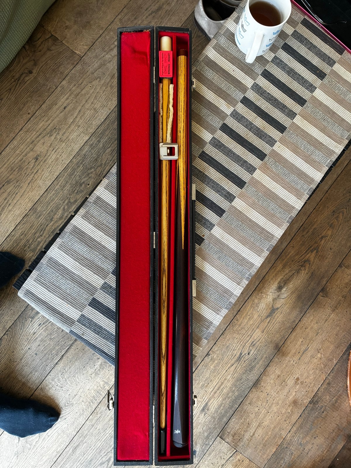 Snookerkeu met koffer - Ideaal voor de snookerliefhebber, Ophalen of Verzenden, Gebruikt, Keu of Ballen