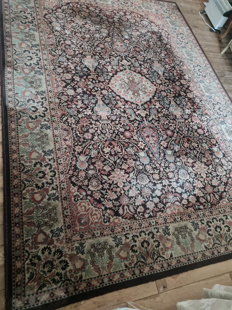 Vintage wollen vloerkleed zeer zachte wol, Ophalen, Heikant 21 Kaatsheuvel, Overige kleuren, Belle Vieille Brocante