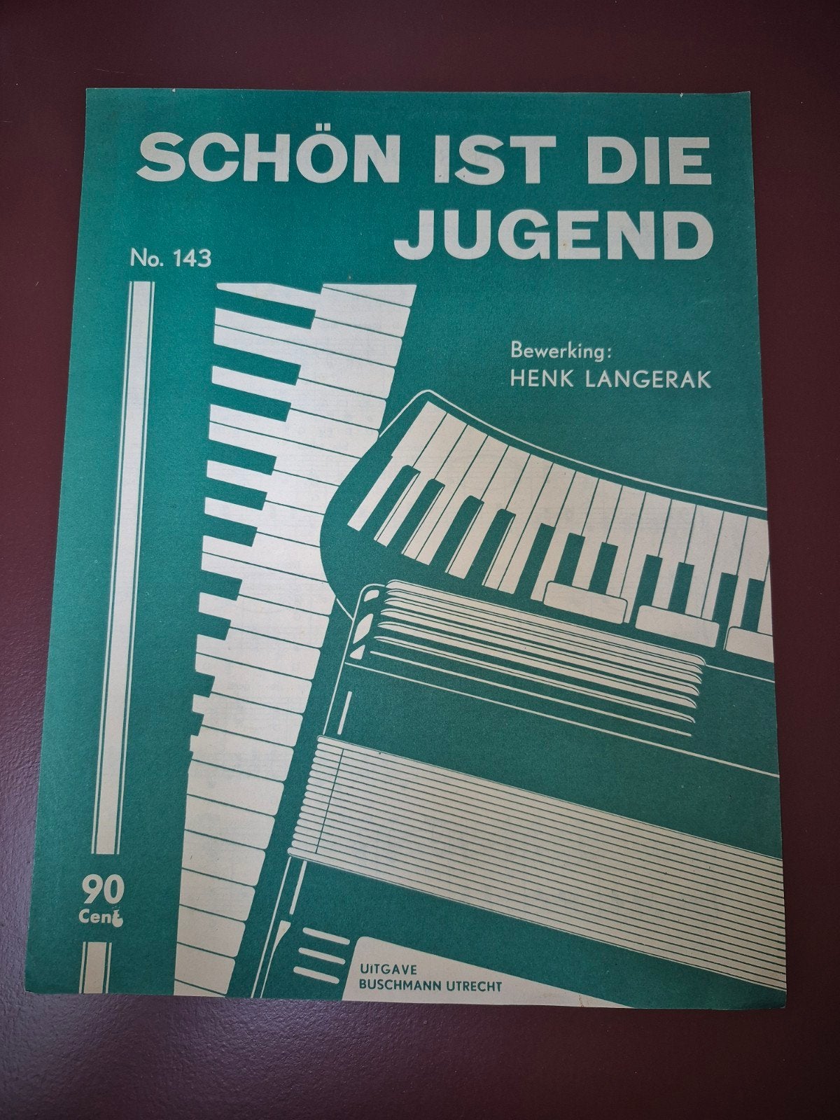 Schön ist die Jugend - Bladmuziek Accordeon/Piano, Gebruikt, Accordeon, Ophalen of Verzenden, Thema