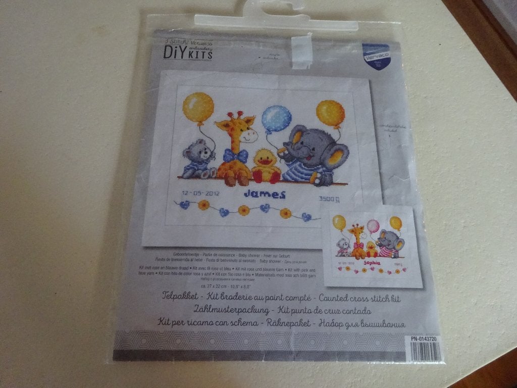 borduurpatroon geboorteschilderij / doek, Ophalen of Verzenden, Gebruikt, Handborduren, Patroon