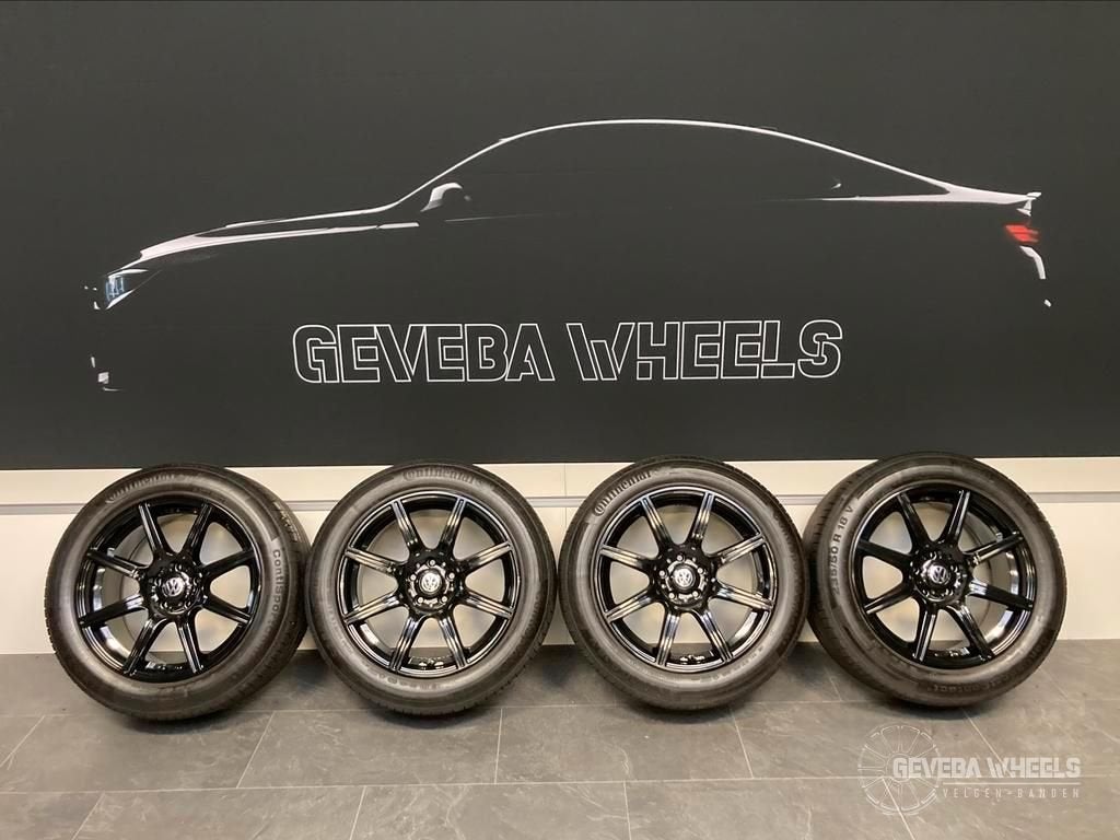 18'' Volkswagen Tiguan 5N0 sport velgen + banden 5x112, 18 inch, Gebruikt, -, -