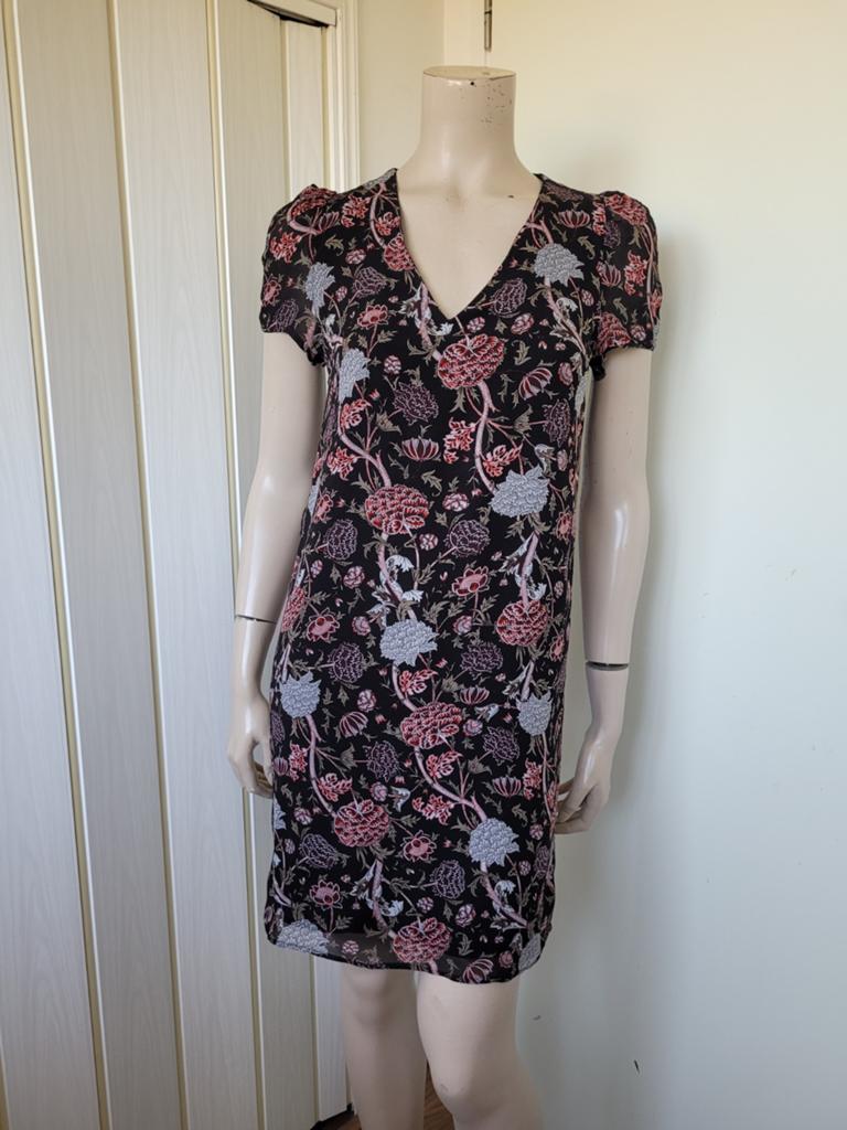 Ikks jurk maat XS/34 zwart bloemen zomer, Zwart, Ophalen of Verzenden, Zo goed als nieuw, Ikks