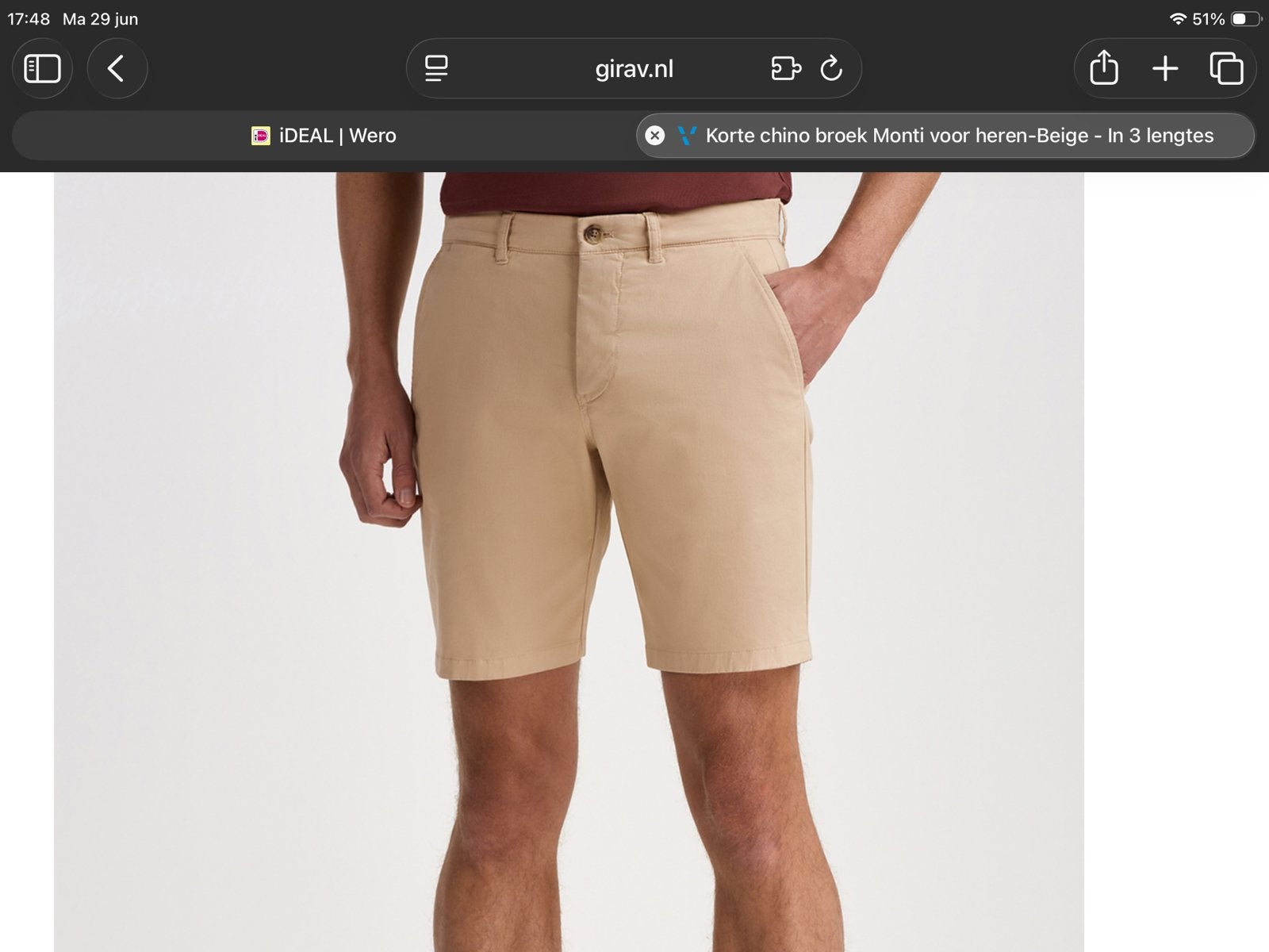 GIRAV. Nieuwe Chino, Ophalen of Verzenden, Zo goed als nieuw, Maat 52/54 (L)