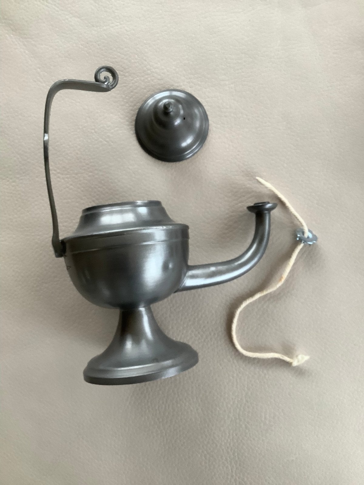 Tinnen weverslampje, Antiek en Kunst, Antiek | Tin, Ophalen of Verzenden