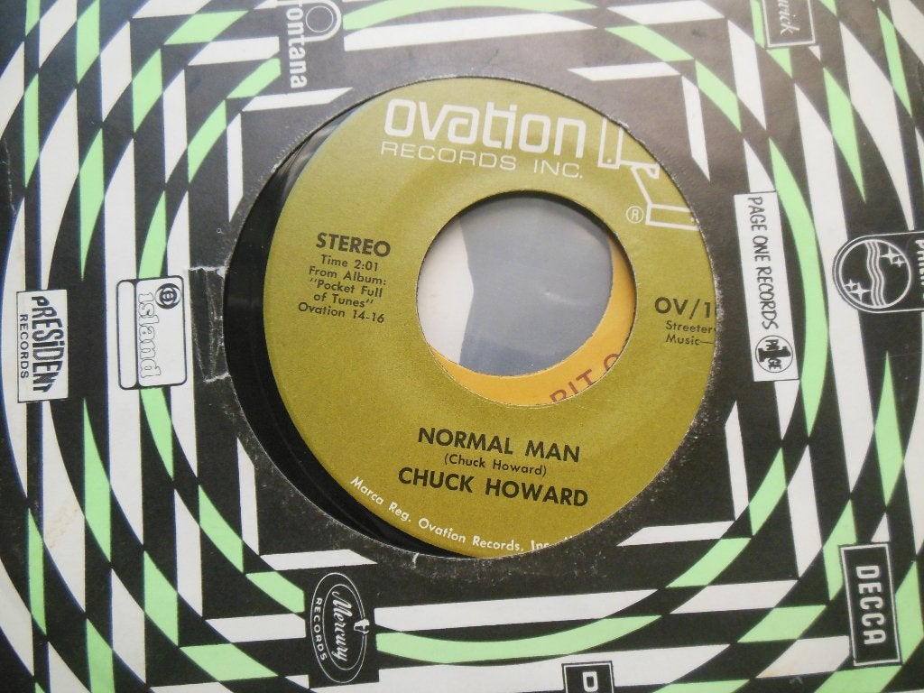 single chuck howard 45rpm ovation records inc 7inch jukebox, Gebruikt, 7 inch, Single, Ophalen of Verzenden