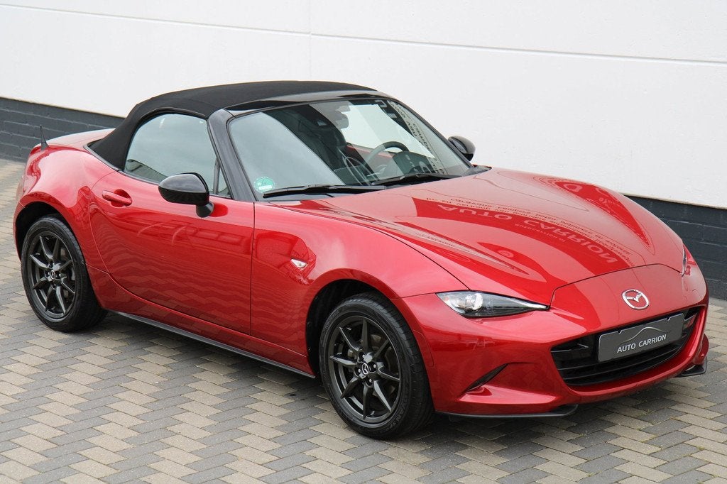 Mazda MX-5 1.5 SkyActiv-G 131 GT-M Navi Cruise Leder LED !, Achterwielaandrijving, Gebruikt, Zwart, 4 cilinders
