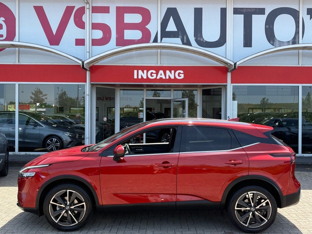 Nissan QASHQAI 1.3 MHEV AUT. 158PK TEKNA PANO-DAK NAVI 360-C, Auto's, Automaat, Gebruikt, Huisgarantie, Met garantie (alle)